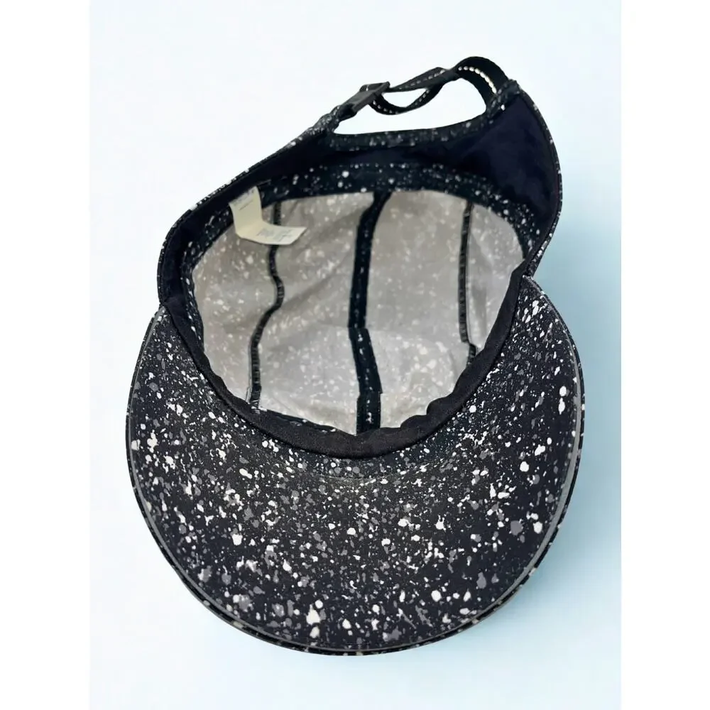 Lululemon Race To Place Run Hat 2.0 Black White Splatter EUC Adjustable - Picture 9 of 15